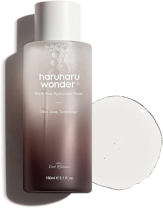 haruharu wonder Black Rice Hyaluronic Toner, 5.07 fl. oz, Lavender Scent