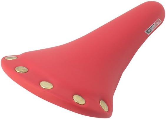 Brass Button Bicycle Bike Classic Racing Saddle Seat Fixie Road Bike Red