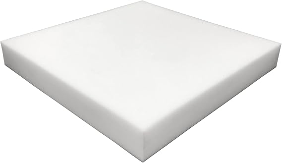 Foamma 4" x 22" x 22" High Density Upholstery Foam Padding for Cushions and Seat Repair, Thick Custom Pillow, Chair, Couch Cushion Replacement Foam, and Craft Upholstery Supplies