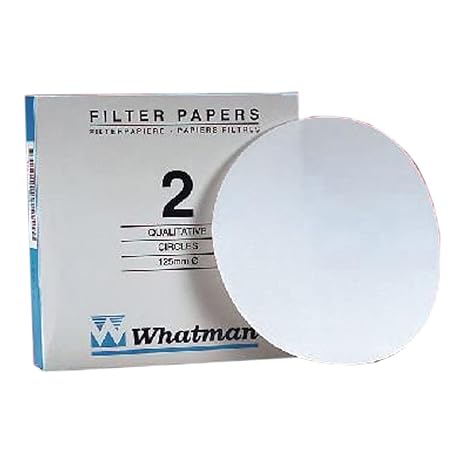 Whatman 1002-047 Quantitative Filter Paper Circles, 8 Micron, 21 s/100mL/sq inch Flow Rate, Grade 2, 47mm Diameter (Pack of 100)