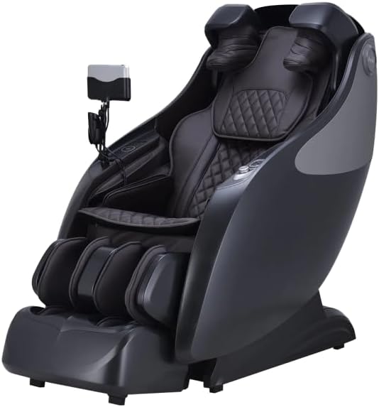 Osaki Master 4D+ SL-Track Massage Chair with Negative Oxygen Ions, Automatic Shoulder Adjustment, Brown