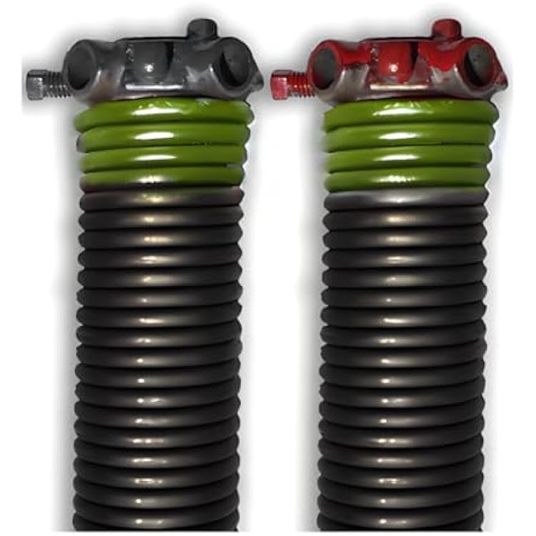 DURA-LIFT Pair of 2 ECoat Springs, Black Coated, Corrosion Resistant, High Cycle .243 x 2 x 33