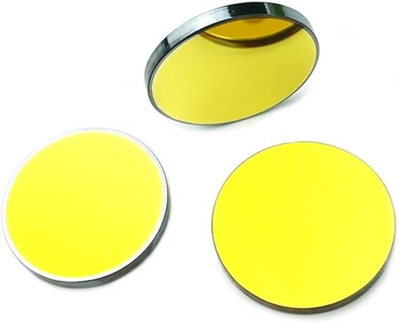 CO2 Laser Cutter Focus Focal Lens Co2 Si Mirror Gold-Plated Silicon Lens Diameter 20 Thkness 3mm for CO2 Laser Engraving Cutting Machine