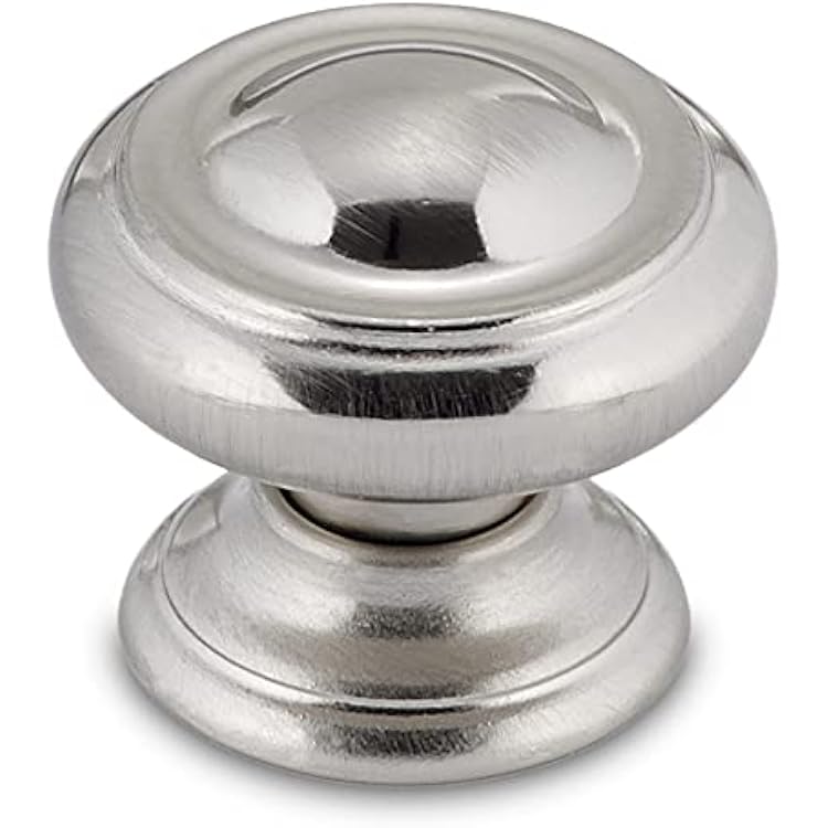 Richelieu Hardware BP8632195 Sutton Collection 1 316-inch 30 mm Brushed Nickel Traditional Cabinet and Drawer Knob for Kitchen, Bathroom, and Furniture