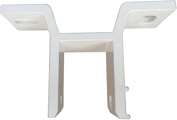 Wall Mounting Bracket For Retractable Awnings, White Aluminium Alloy, 12.8x8.1 Cm, Easy Installation, for STRUCTURAL Stability