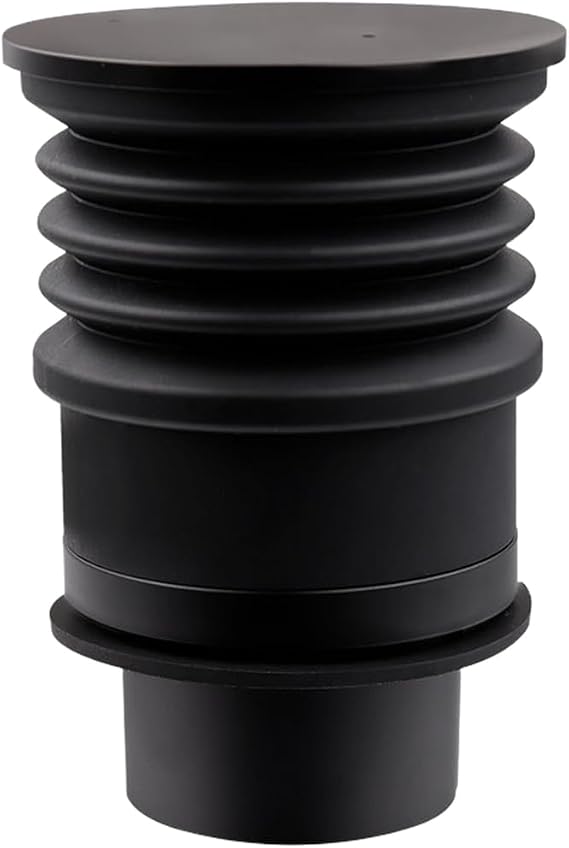 Coffee Grinder for Eureka Atom, Aluminum Alloy Bean Bin with Food-Grade Silicone Seal, 52-70mm Compatibility, Black Coffee Grounds Container