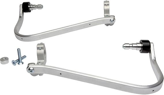 Barkbusters Two Point Mounted Handguards Silver, One Size