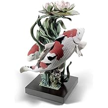 LLADRO Koi Fish Sculpture. Limited Edition. Porcelain Carpas Koi.