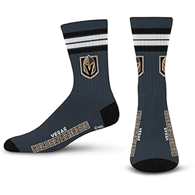 For Bare Feet Chicago Blackhawks Adult Stripe Deuce Sock - Red