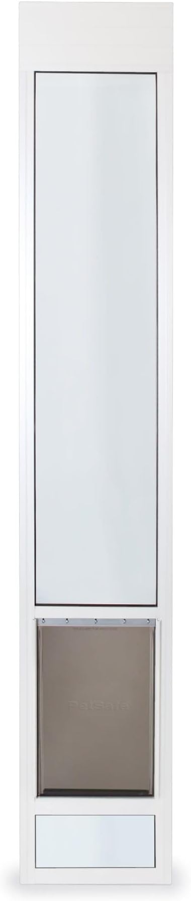 PetSafe Sliding Glass Pet Door for Dogs & Cats - Adjustable Height - No-Cut DIY Install - Aluminum Patio Panel Insert - Great for Renters or Seasonal Installation