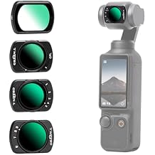 GREEN.L Variable ND2-32 & 1/4 Black Mist Filter for DJI Osmo Pocket 3, Magnetic 2-in-1 ND Cinematic Filter, HD Multi-Coated Optical Glass for Cinematic Video