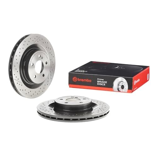 Brembo 09.A326.11 UV Coated Pillar Vented drilled  Slotted Rear Brake Rotor MERCEDES-BENZ OE# A2044230412