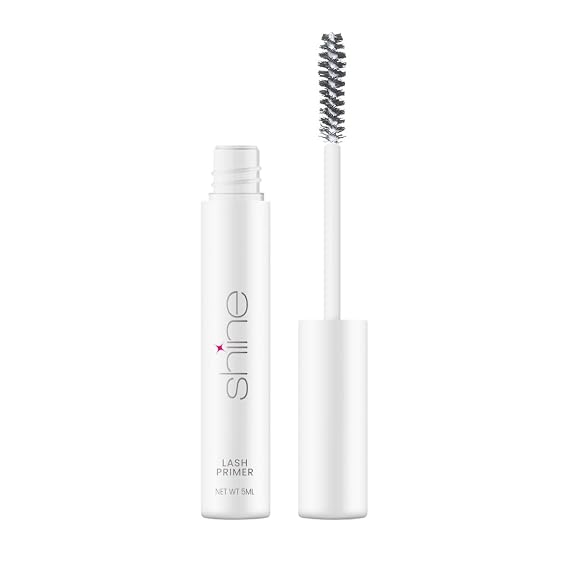 Shine Cosmetics Makeup Lash Primer - Increased Volume, Length, No Flaking - Hypoallergenic, Paraben-free, Gluten-free, Cruelty-free