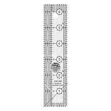 Creative Grids Quilt Ruler 1-1/2in x 6-1/2in Rectangle CGR1565 Made in USA, Non-Slip Grip Acrylic Quilting, Sewing, Crafting, Patchwork Ruler for Measuring & Cutting Fabric