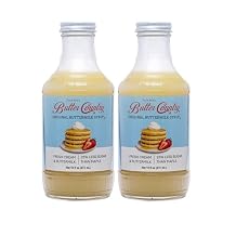 Uncle Bob's Butter Country Original Buttermilk Syrup for Pancakes and Waffles, Less Sugar, No Corn Syrup, Gluten Free, Made without Artificial Flavors, 16 fl oz Bottle/2 Pack