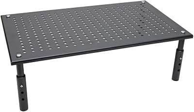 Tripp Lite Computer Monitor Stand, Adjustable Height, 18 x 11 in., Metal, Black MR1812M