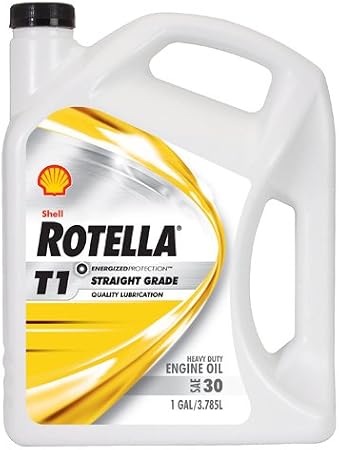 Shell Rotella 550019857-3PK T1 30 Heavy Duty Diesel Engine Oil (CF/CF-2) - 1 Gallon Jug Pack of 3