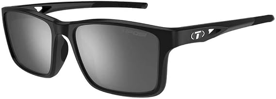 Tifosi Marzen Gloss Black Swivelink Sunglasses - Smoke Polarized