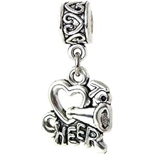 Dangle Love to Cheer Charm Bead for Bracelets