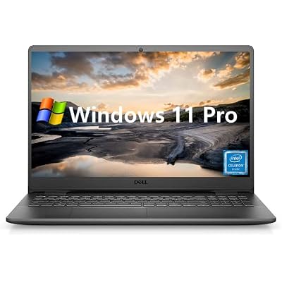 Dell Inspiron 3000 Business Laptop, 15.6 HD Display, Intel Celeron N4020 Processor, Windows 11 Pro, 16GB RAM, 512GB SSD, Intel UHD Graphics, WiFi, HDMI, Webcam, Bluetooth, SD Card Reader, Black