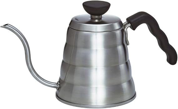 Hario V60 "Buono" Drip Kettle Stovetop Gooseneck Coffee Kettle 700ml, Stainless Steel, Silver