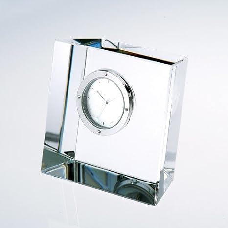 Slanted Optical Crystal Block Clock