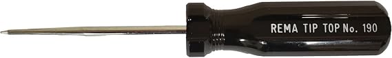 Rema Tip Top Tire Patch Plug Repair Awl Reamer Tool with Black Handle