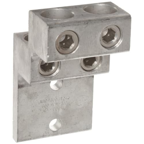 Morris Products 90924 Mechanical Panelboard Lug, Four Conductors, Aluminum, 600 AWG, 600mcm - 30STR. Wire Range