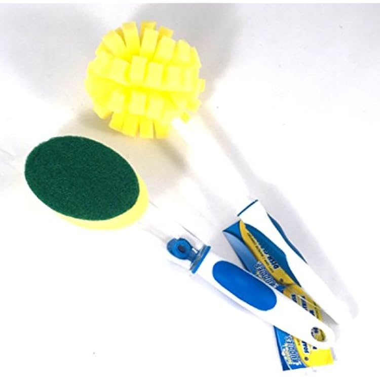 Soap Dispensing Brush And Dish Cleaner Bundle