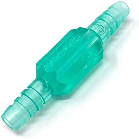 Green Standard Oxygen Supply Tubing Connector (Male to Male), 2 PCS Tubing Adapter