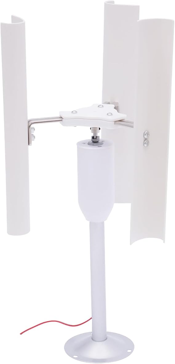 Vertical Axis Wind Turbine Model,3-Blade Axis Wind Turbine Generator,DIY Wind Power Generator Kit,DIY Portable Winds Power Turbine,12V 40W 3-Phase Permanent Magnet Motor,Windmill Power Charger
