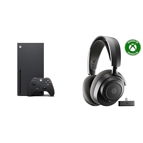 Xbox Series X 1TB SSD Gaming Console with Wireless Controller + SteelSeries Arctis Nova 7X Wireless Gen 2 Gaming Headset 50+ HR Battery - Black Bundle