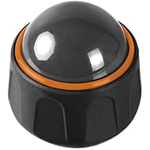 TEETER Massage Roller Ball for Gentle Massage, Deep Tissue Relief, Myofascial Release, Trigger Point Therapy (Charcoal/Orange)