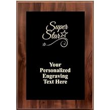 Crown Awards Corporate Wood Plaques - 5 x 7 Gold Etched Recognition Trophy Plaque Awards Prime
