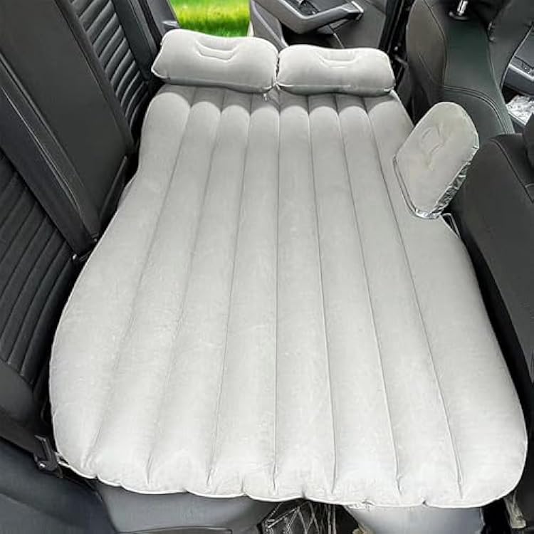Car Air Mattress for Suzuki Twin Dzire Celerio S-Presso Xbee Ertiga Inflatable Mattress Air Bed for Auto Breathable Soft Portable Air Bed Pad for Cars,Grey