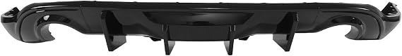 Rear Bumper Rear Diffuser Bumper For Dodge For Durango 2011-2024 All Models GT/For SRT/For SXT Rear Bumper Diffuser Car Body Kit Glossy Black Carbon Fiber Print(Glossy Black)
