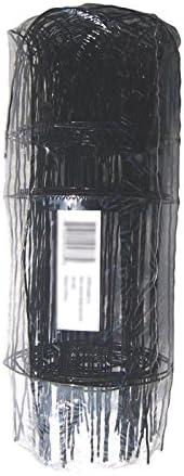 14 inch(H) x 20 feet(L) Black Garden Border Edging Folding Fence Roll Scroll Top Rolled Yard Fencing Garden Fence, Metal Wire Garden Fence for Outdoor,Yard Landscape Patio,Flower Bed Edging