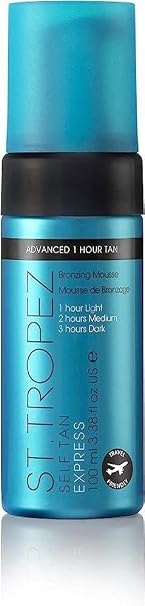 St.Tropez Self Tan Express Mousse, Fast Acting Fake Tan, Develops in 1-3 Hours, Streak-Free Finish, Vegan, Natural & Cruelty Free, 200 ml