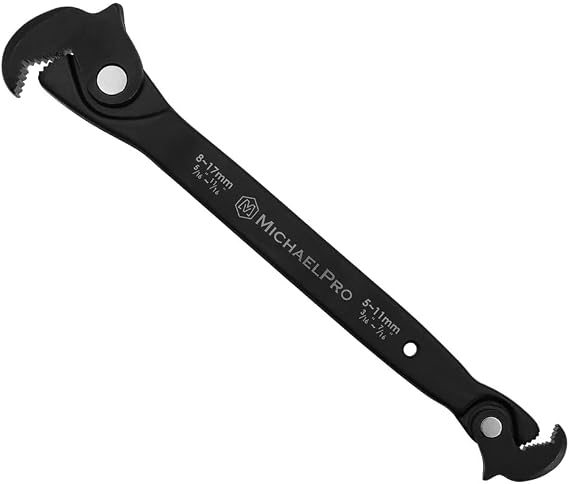 MichaelPro Auto Size Adjusting Wrench 3/16' to 11/16",#34;MP001229",#34;Black