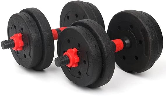 Adjustable Dumbbell Set for Men Home Gym Dumbbell to Barbell Conversion Kit