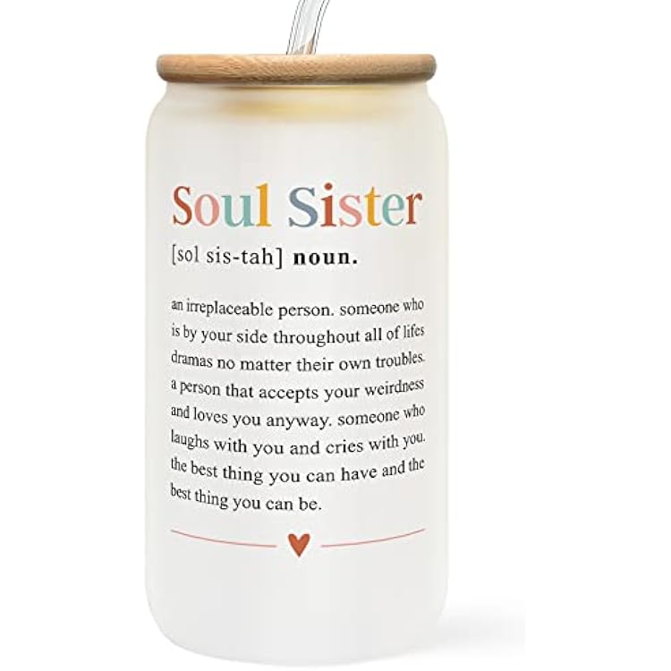 Gifts for Friends Female - Friend Gifts for Women Birthday, Birthday Gifts for Women Friendship, Best Friend Galentines Day Gifts, Valentines Gifts - Friendship Gifts for Women Friends - Can Glass
