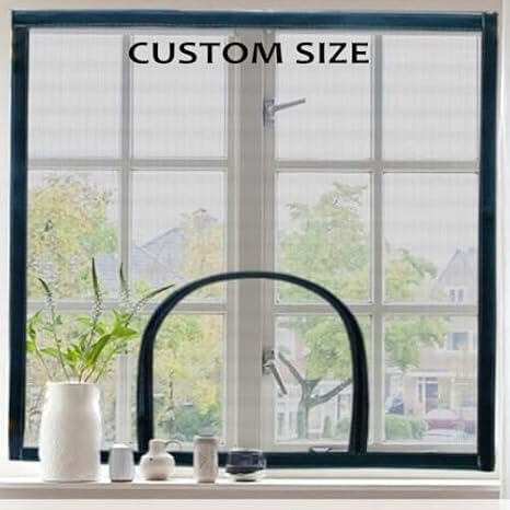 Custom Size Window Insect Screen,Fly Screen Mosquito Net with Zipper
