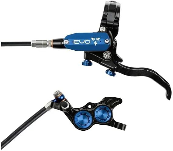Hope Tech 4 GR4 Brake - Black/Blue, Right/Rear | bike-brake-calipers