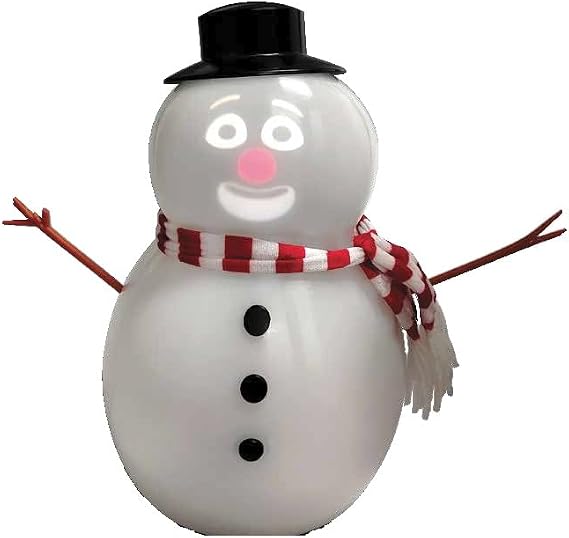FrostByte Talking Animated Snowman with Built in Projector & Speaker, Moving Mouth, Light Up Face, Plug & Play Christmas Holiday Decoration