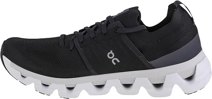 On Men's Cloudswift 3 Sneakers, Black/White, 8.5 Medium US | Road Running Shoes