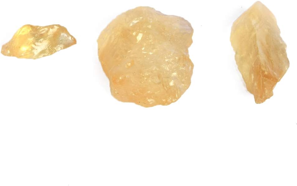 Rough Loose Gemstones Yellow Citrine Crystals 59.00 Ct Lot of 3 Pcs Rock Stones 100% Natural Citrine Healing Gems For Jewelry