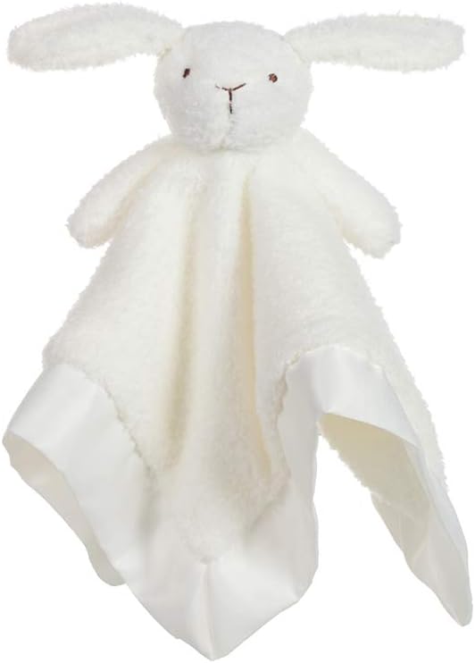 Apricot Lamb Stuffed Animals Soft Security Blanket White Bunny Infant Nursery Character Blanket Luxury Snuggler PlushWhite Bunny, 14 Inches