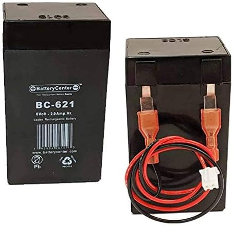 BatteryGuy SEL CB3-6 6V 2.0Ah Battery w/Loose Wiring Harness Brand Equivalent (Rechargeable) - Qty of 1