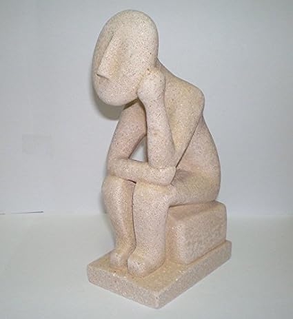 Thinking Man - Meditation Contemplation Figure - Cycladic Art - Ancient Greece
