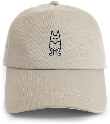 CafePress Corgi W/Flower Cap Adjustable Baseball Cap